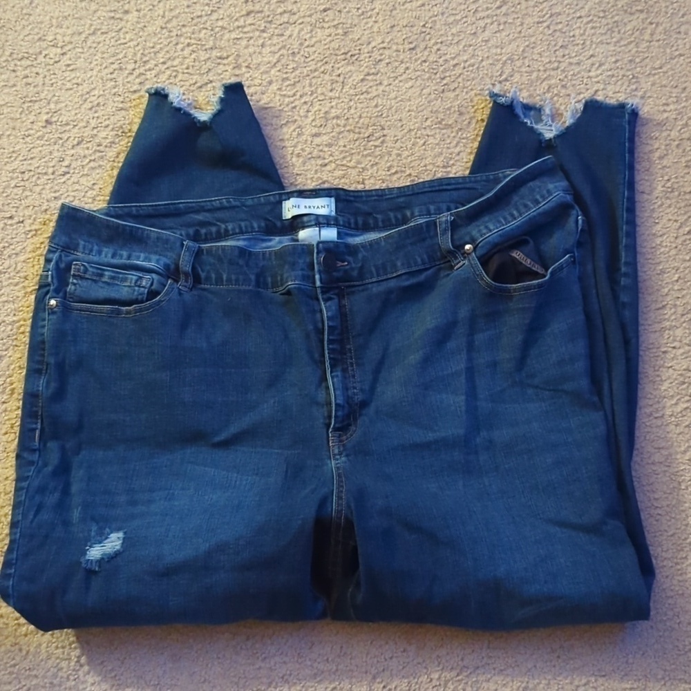 Lane Bryant Curvy Fit High Rise Skinny Flex Magic Waistband Jeans Size 26